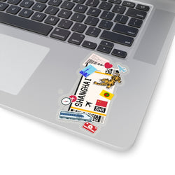 Shanghai China City art Sticker Stickers Vinyl Computer Transparent stickers Cool Macbook Travel sticker Gift Ideas