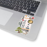 Seoul South Korea Korean City art Sticker Stickers Vinyl Computer Transparent stickers Cool Macbook Travel sticker Gift Ideas