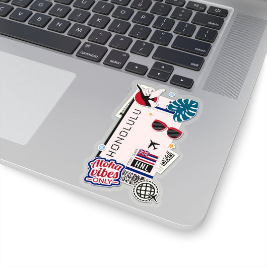 Honolulu Sticker Hawaii Stickers Hawaiian Flag Travel Sticker Laptop Decal  Vacation Souvenir Adventure Tiny Mini Stickers