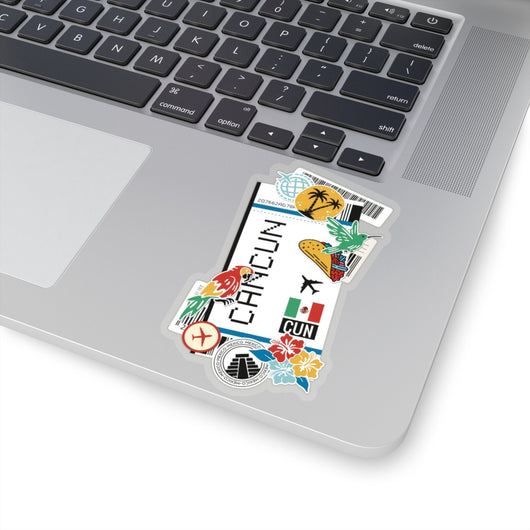 Cancun Mexico Mexican Quintana Roo  City art Sticker Stickers Vinyl Computer Transparent stickers Cool Macbook Travel sticker Gift Ideas