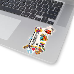 Barranquilla Colombia Colombian City art Sticker Stickers Vinyl Computer Transparent stickers Cool Macbook Travel sticker Gift Ideas