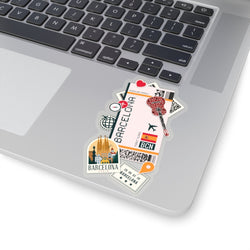 Barcelona Sticker Barcelone Stickers Spain Espana Sticker Spanish Stickers Catalonia Art Travel Sticker Gift Ideas