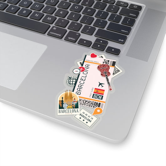 Barcelona Sticker Barcelone Stickers Spain Espana Sticker Spanish Stickers Catalonia Art Travel Sticker Gift Ideas