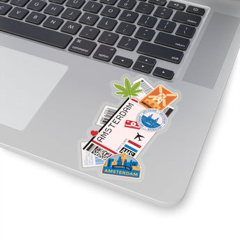 Amsterdam City art Sticker Stickers Vinyl Computer Transparent stickers Cool Macbook Travel sticker Gift Ideas