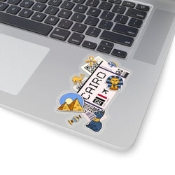 Cairo Sticker Egypt Stickers Egyptian Flag Travel Sticker Laptop Decal Vacation Souvenir Adventure Tiny Mini Stickers