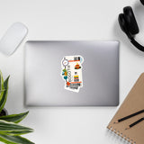 Bogota Colombia Colombian Flag Sticker Stickers Vinyl Computer Transparent stickers Cool Macbook Travel sticker Gift Ideas