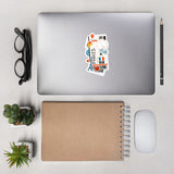 Paris France French City art Sticker Stickers Vinyl Computer Transparent stickers Cool Macbook Travel sticker Gift Ideas