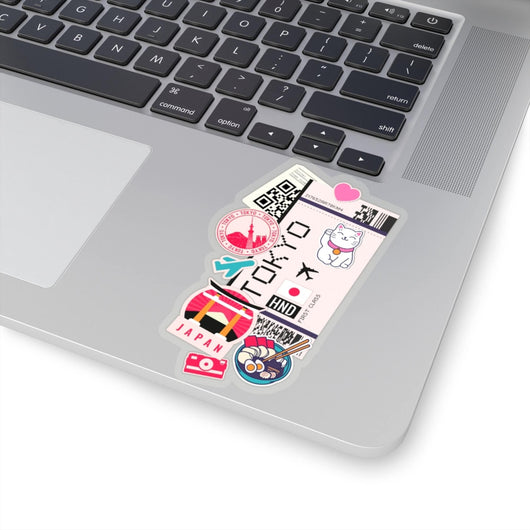 Tokyo Sticker Japan Stickers Japanese Flag Travel Sticker Laptop Decal Car Suitcase Stickers Vacation Souvenir Adventure Tiny Mini Stickers