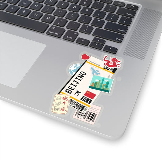 Beijing China City art Sticker Stickers Vinyl Computer Transparent stickers Cool Macbook Travel sticker Gift Ideas