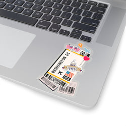 Washington DC  City art Sticker Stickers Vinyl Computer Transparent stickers Cool Macbook Travel sticker Gift Ideas