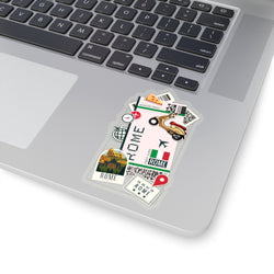 Rome Sticker Italy Stickers Italian Flag Roma Italia Travel Sticker Laptop Decal  Vacation Souvenir Adventure Tiny Mini Stickers