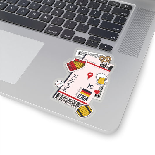 Munich  City art Sticker Stickers Vinyl Computer Transparent stickers Cool Macbook Travel sticker Gift Ideas