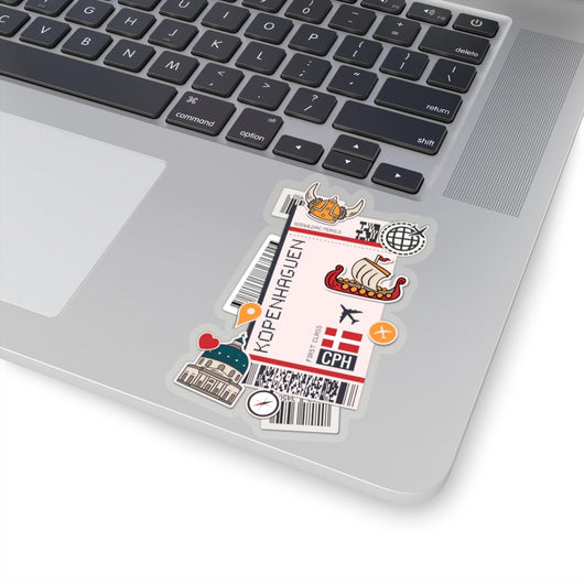 Copenhagen Kobenhavn Denmark Danish City art Sticker Stickers Vinyl Computer Transparent stickers Cool Macbook Travel sticker Gift Ideas