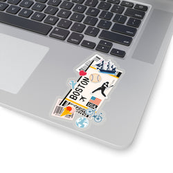Boston Massachusetts City art Sticker Stickers Vinyl Computer Transparent stickers Cool Macbook Travel sticker Gift Ideas
