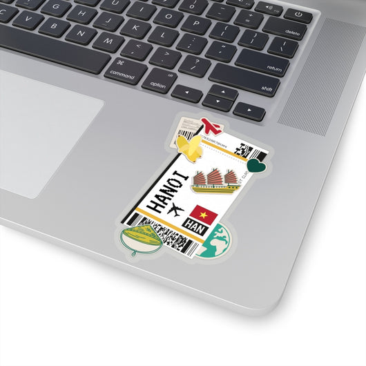 Hanoi Vietnam Vietnamese Vietnamien City art Sticker Stickers Vinyl Computer Transparent stickers Cool Macbook Travel sticker Gift Ideas