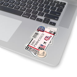 San Francisco Sticker California Stickers US Flag Travel Sticker Laptop Decal  Vacation Souvenir Adventure Tiny Mini Stickers
