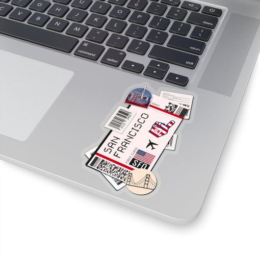 San Francisco Sticker California Stickers US Flag Travel Sticker Laptop Decal  Vacation Souvenir Adventure Tiny Mini Stickers