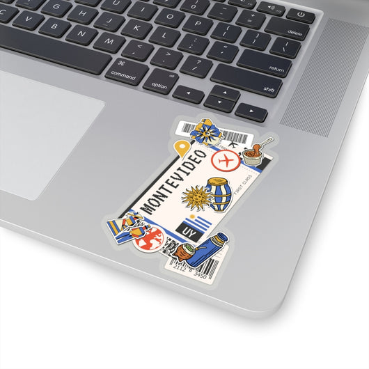 Montevideo Sticker Uruguay Stickers Uruguayan Flag Travel Sticker Laptop Decal Vacation Souvenir Adventure Tiny Mini Stickers
