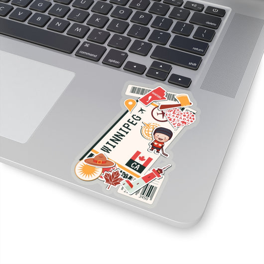Winnipeg Manitoba Canada Canadian City art Sticker Stickers Vinyl Computer Transparent stickers Cool Macbook Travel sticker Gift Ideas