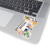 Nassau Sticker Bahamas Stickers Bahamian Flag Travel Sticker Laptop Decal Vacation Souvenir Adventure Tiny Mini Stickers