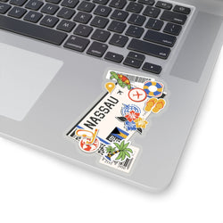 Nassau Sticker Bahamas Stickers Bahamian Flag Travel Sticker Laptop Decal Vacation Souvenir Adventure Tiny Mini Stickers