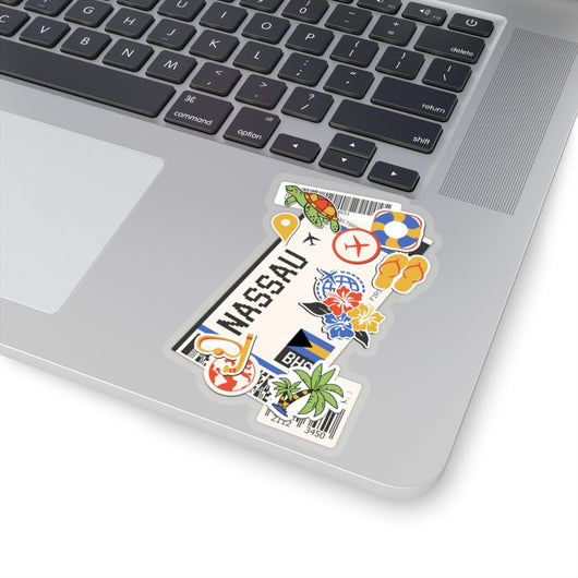 Nassau Sticker Bahamas Stickers Bahamian Flag Travel Sticker Laptop Decal Vacation Souvenir Adventure Tiny Mini Stickers