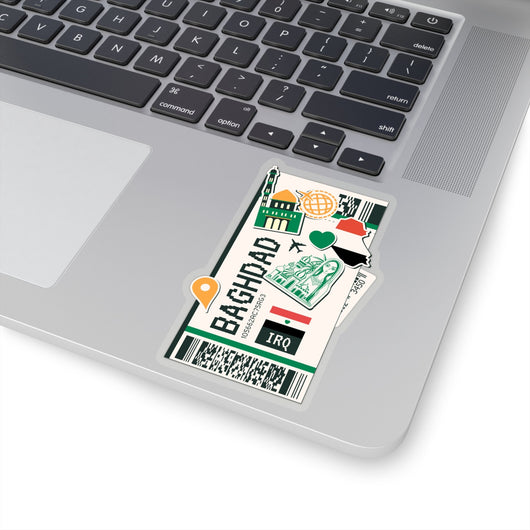 Baghdad Sticker Iraq Stickers Iraqi Flag Travel Sticker Laptop Decal Car Suitcase Stickers Vacation Souvenir Adventure Tiny Mini Stickers