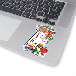 Cartagena Sticker Colombia Stickers Colombian Flag Travel Sticker Laptop Decal Vacation Souvenir Adventure Tiny Mini Stickers