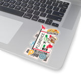 Florence Sticker Italy Italian Stickers Italia  Travel Sticker Laptop Decal Suitcase Stickers Vacation Souvenir Adventure Tiny Mini Stickers