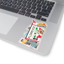 Florence Sticker Italy Italian Stickers Italia  Travel Sticker Laptop Decal Suitcase Stickers Vacation Souvenir Adventure Tiny Mini Stickers