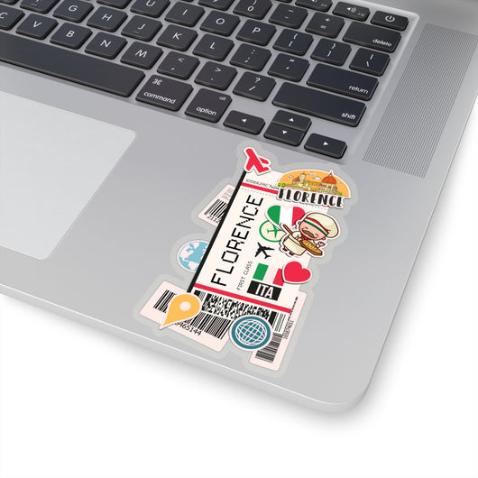 Florence Sticker Italy Italian Stickers Italia  Travel Sticker Laptop Decal Suitcase Stickers Vacation Souvenir Adventure Tiny Mini Stickers