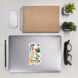 Venice Sticker Italy Stickers Italian Flag Venezia Italia Travel Sticker Laptop Decal Vacation Souvenir Adventure Tiny Mini Stickers
