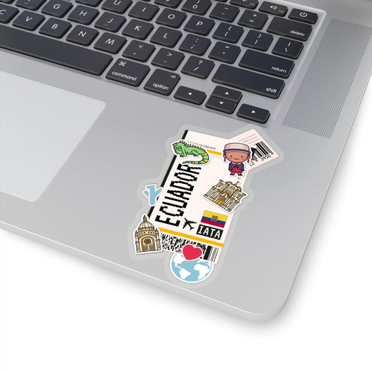 Ecuador Sticker Ecuadorian Flag Stickers Travel Sticker Laptop Decal Car Suitcase Stickers Vacation Souvenir Adventure Tiny Mini Stickers