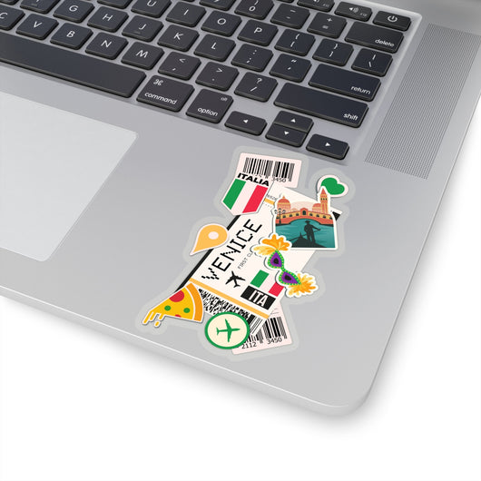 Venice Sticker Italy Stickers Italian Flag Venezia Italia Travel Sticker Laptop Decal Vacation Souvenir Adventure Tiny Mini Stickers