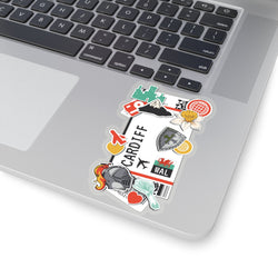 Cardiff Wales UK England British City art Sticker Stickers Vinyl Computer Transparent stickers Cool Macbook Travel sticker Gift Ideas