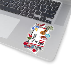 Vienna Wien Austria Austrian City art Sticker Stickers Vinyl Computer Transparent stickers Cool Macbook Travel sticker Gift Ideas