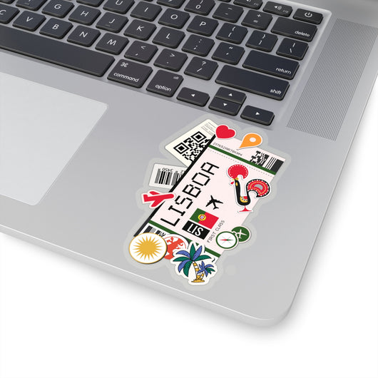 Lisbon Sticker Portugal Stickers Portuguese Flag Travel Sticker Laptop Decal  Vacation Souvenir Adventure Tiny Mini Stickers