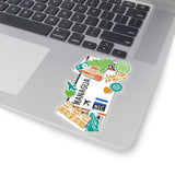 Managua Sticker Nicaragua Stickers  Nicaraguan Flag Travel Sticker Laptop Decal Vacation Souvenir Adventure Tiny Mini Stickers