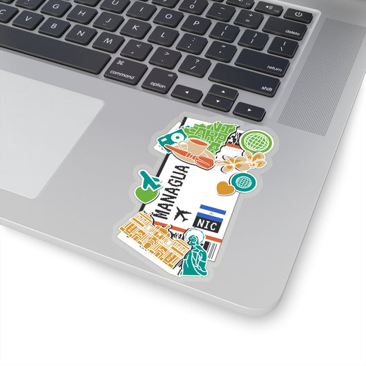 Managua Sticker Nicaragua Stickers  Nicaraguan Flag Travel Sticker Laptop Decal Vacation Souvenir Adventure Tiny Mini Stickers