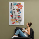 Caracas Venezuela Venezuelan Flag South America Banner Wall Art Decor Banners Signs Birthday Banner kitchen Decor Ideas Gift Ideas
