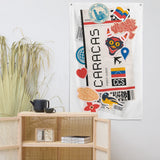 Caracas Venezuela Venezuelan Flag South America Banner Wall Art Decor Banners Signs Birthday Banner kitchen Decor Ideas Gift Ideas