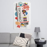 Caracas Venezuela Venezuelan Flag South America Banner Wall Art Decor Banners Signs Birthday Banner kitchen Decor Ideas Gift Ideas