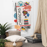Caracas Venezuela Venezuelan Flag South America Banner Wall Art Decor Banners Signs Birthday Banner kitchen Decor Ideas Gift Ideas