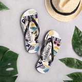 Fort Lauderdale Florida Amerikanische Flagge Flip-Flops Flip-Flops Zehentrenner Sandalen Sommer Strandschuhe bunte Hausschuhe Y-förmige Gummibänder