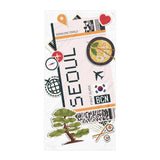 Seoul South Korea korean Flag Beach Towel Pool Towel Bath Sauna Bathroom Vacation Travel Summer Towels Gift Beach Towel Pool Towel