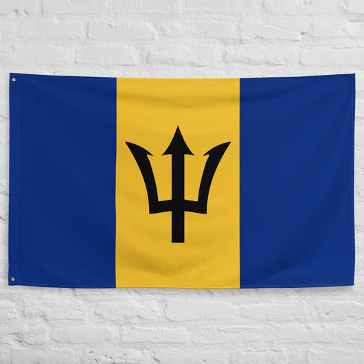 Barbados Barbadian Flag Wall Decor Art Print Banner Gift Ideas