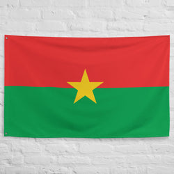Burkina Faso Flag Wall Decor Art Print Banner Gift Ideas
