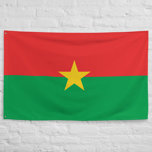 Burkina Faso Flag Wall Decor Art Print Banner Gift Ideas