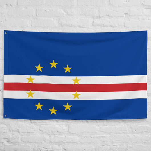 Cabo Verde Verdean Flag Wall Decor Art Print Banner Gift Ideas
