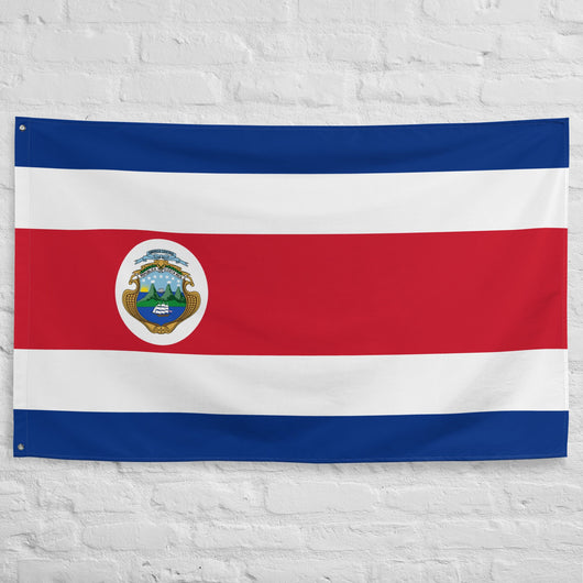 Costa Rica Rican Flag Wall Decor Art Print Banner Gift Ideas